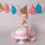 baby girl 1st birthday pink and white